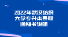 2022年武漢紡織大學(xué)專(zhuān)升本錄取通知書(shū)說(shuō)明