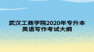 武漢工商學(xué)院2020年專升本英語寫作考試大綱