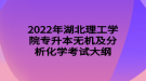 2022年湖北理工學院專升本無機及分析化學考試大綱