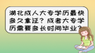 湖北成人大專學(xué)歷最快多久拿證？成考大專學(xué)歷需要多長時(shí)間畢業(yè)？