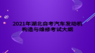 2021年湖北自考汽車發(fā)動(dòng)機(jī)構(gòu)造與維修考試大綱