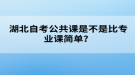 湖北自考公共課是不是比專業(yè)課簡(jiǎn)單？