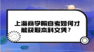 上海商學(xué)院自考如何才能獲取本科文憑？