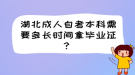 湖北成人自考本科需要多長(zhǎng)時(shí)間拿畢業(yè)證？