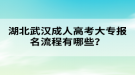 湖北武漢成人高考大專報(bào)名流程有哪些？