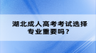 湖北成人高考考試選擇專業(yè)重要嗎？