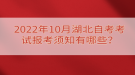 2022年10月湖北自考考試報考須知有哪些？