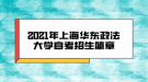 2021年上海華東政法大學(xué)自考招生簡章