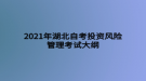 2021年湖北自考投資風(fēng)險管理考試大綱