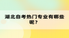 湖北自考熱門(mén)專業(yè)有哪些呢？