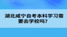 湖北咸寧自考本科學(xué)習(xí)需要去學(xué)校嗎？