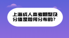 上海成人高考題型及分值是如何分布的？