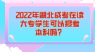 2022年湖北成考在讀大專學生可以報考本科嗎？