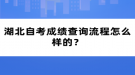 湖北自考成績查詢流程怎么樣的？