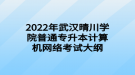 2022年武漢晴川學院普通專升本計算機網絡考試大綱