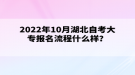 2022年10月湖北自考大專報(bào)名流程什么樣？