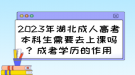 2023年湖北成人高考本科生需要去上課嗎？成考學(xué)歷的作用