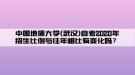 中國(guó)地質(zhì)大學(xué)(武漢)自考2020年招生比例與往年相比有變化嗎？