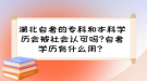 湖北自考的專科和本科學(xué)歷會被社會認(rèn)可嗎?自考學(xué)歷有什么用？