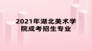 2021年湖北美術學院成考招生專業(yè)