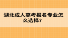 湖北成人高考報名專業(yè)怎么選擇？