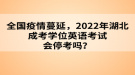 全國疫情蔓延，2022年湖北成考學(xué)位英語考試會?？紗幔? style=