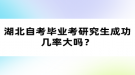 湖北自考畢業(yè)考研究生成功幾率大嗎？