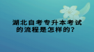 湖北自考專升本考試的流程是怎樣的？