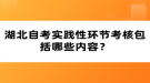 湖北自考實(shí)踐性環(huán)節(jié)考核包括哪些內(nèi)容？