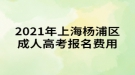 2021年上海楊浦區(qū)成人高考報(bào)名費(fèi)用是多少？