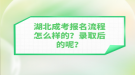 湖北成考報(bào)名流程怎么樣的？錄取后的呢？