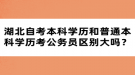 湖北自考本科學(xué)歷和普通本科學(xué)歷考公務(wù)員區(qū)別大嗎？