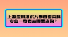 上海應(yīng)用技術(shù)大學(xué)自考本科專業(yè)一覽表從哪里查詢？