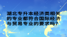 湖北專升本經濟類相關的專業(yè)都符合國際經濟與貿易專業(yè)的要求嗎？