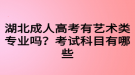 湖北成人高考有藝術(shù)類專業(yè)嗎？考試科目有哪些