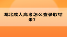 湖北成人高考怎么查錄取結(jié)果？