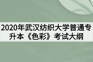 2020年武漢紡織大學(xué)普通專(zhuān)升本《色彩》考試大綱