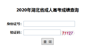 2020年湖北成人高考成績查詢入口已開通